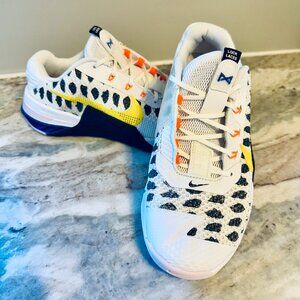 Nike Metcon 7 Women's Size 8 White Black Yellow Training Shoes DJ4312-074
